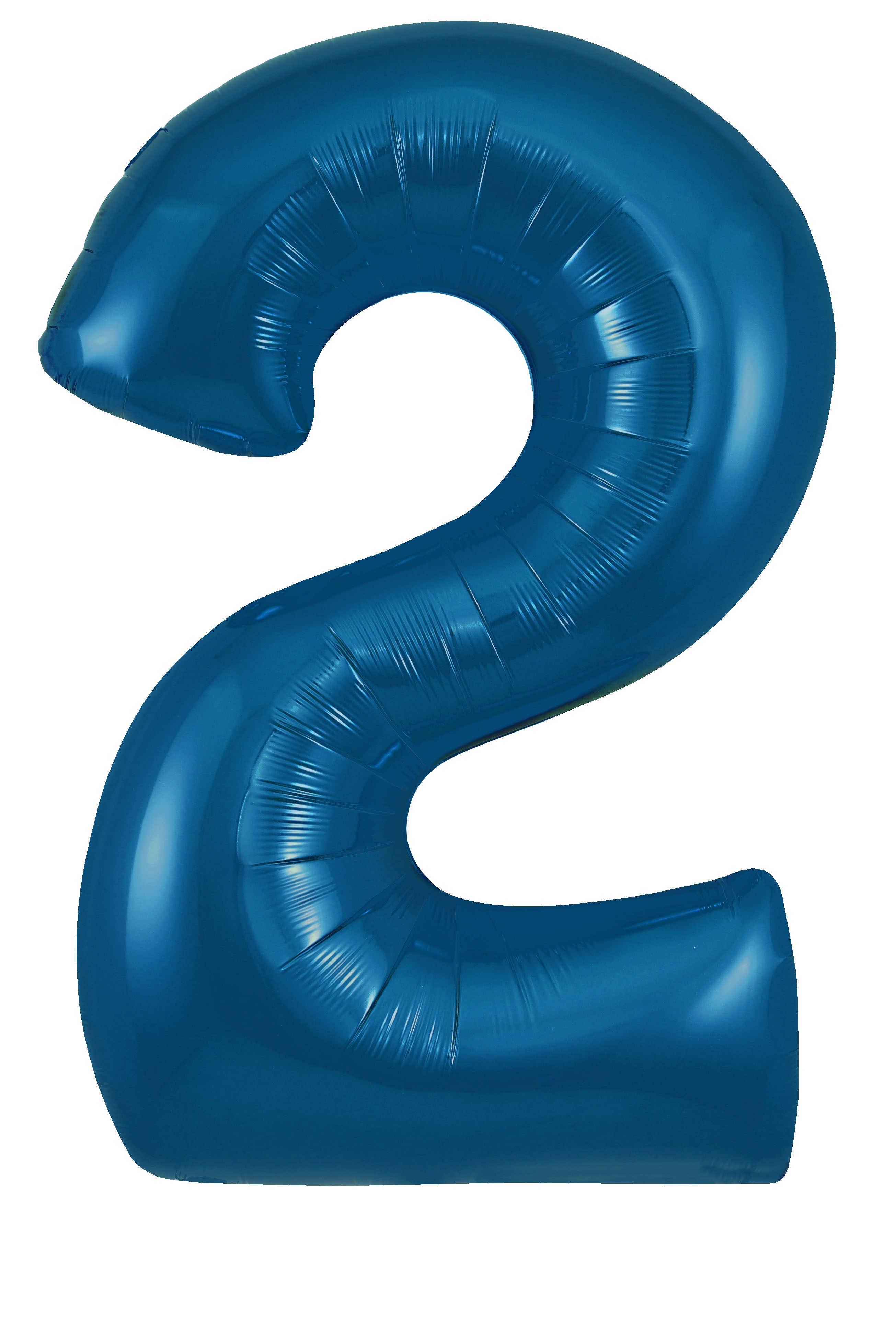 Oaktree Foil Balloon Metallic Navy 34" Number 2