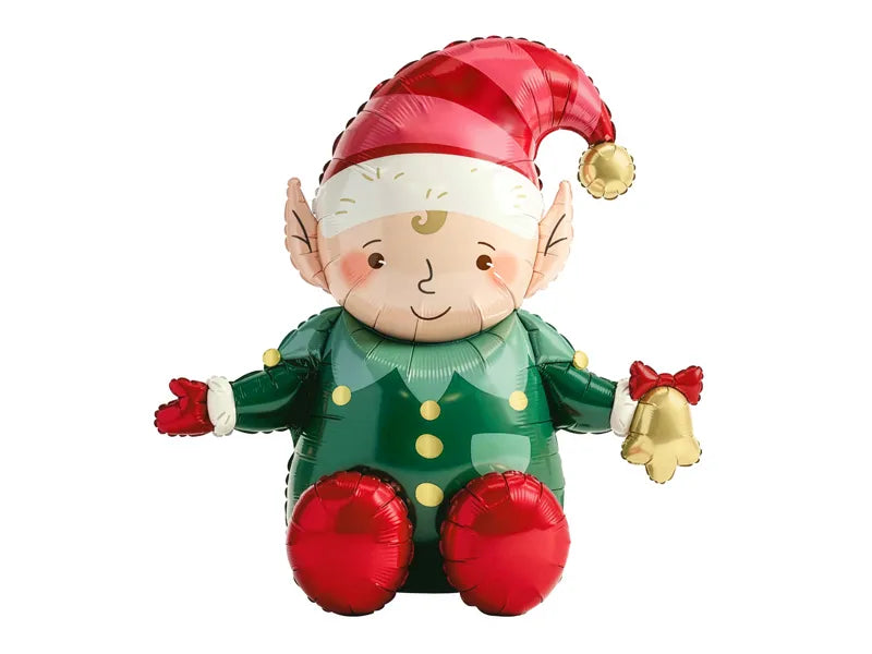 PartyDeco Sitting Elf 36" Foil Balloon