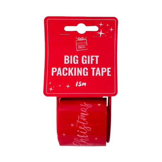 Christmas Gift Tape W/Dispenser 15m