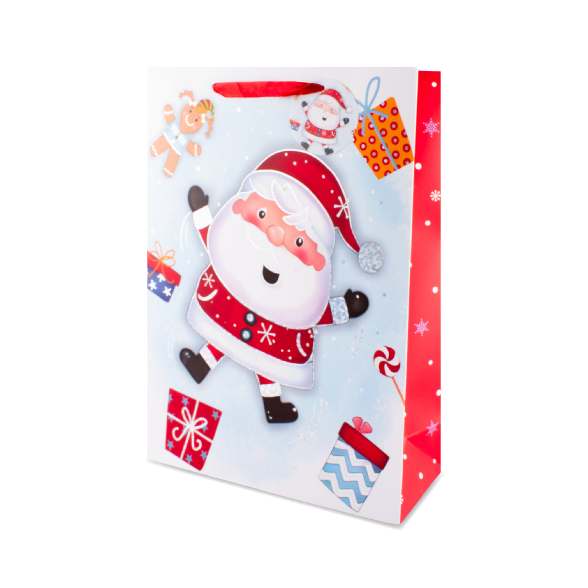 Cute Santa Gift Bag Extra Large 6pk