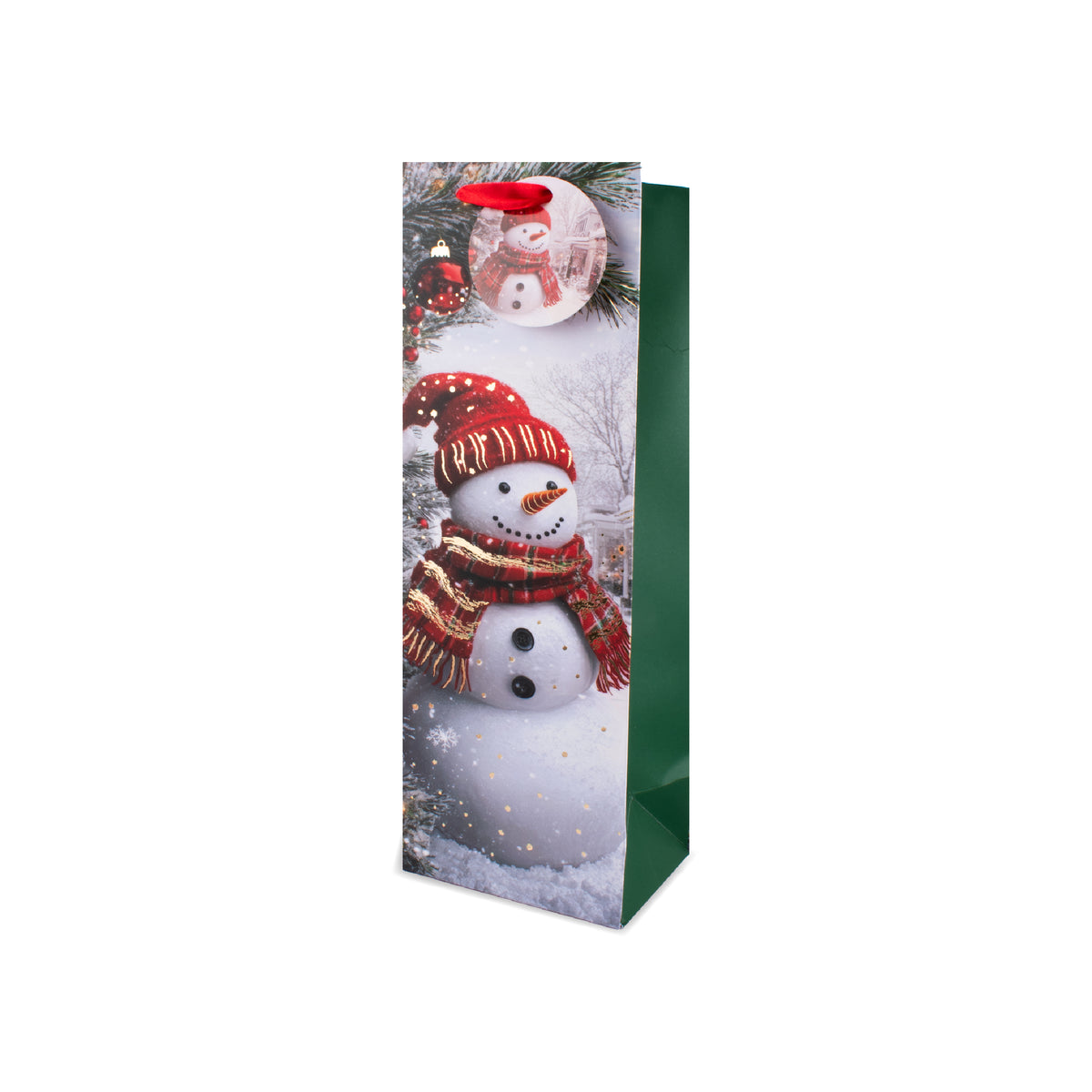 Snowman Gift Bag Bottle 6pk