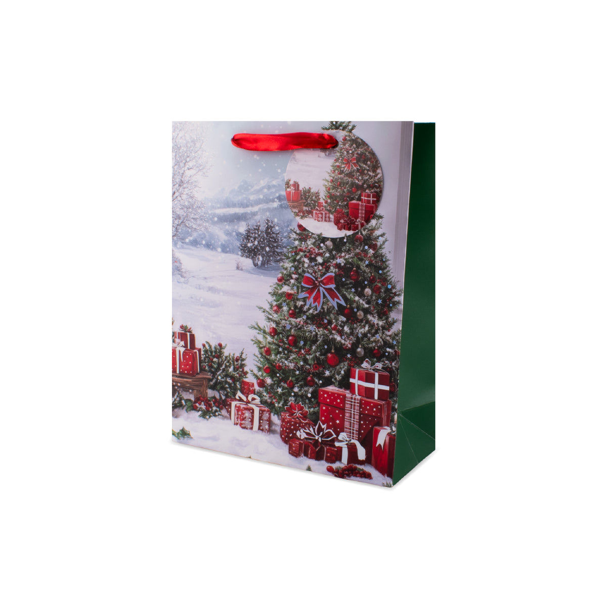 Christmas Tree Gift Bag Medium 6pk
