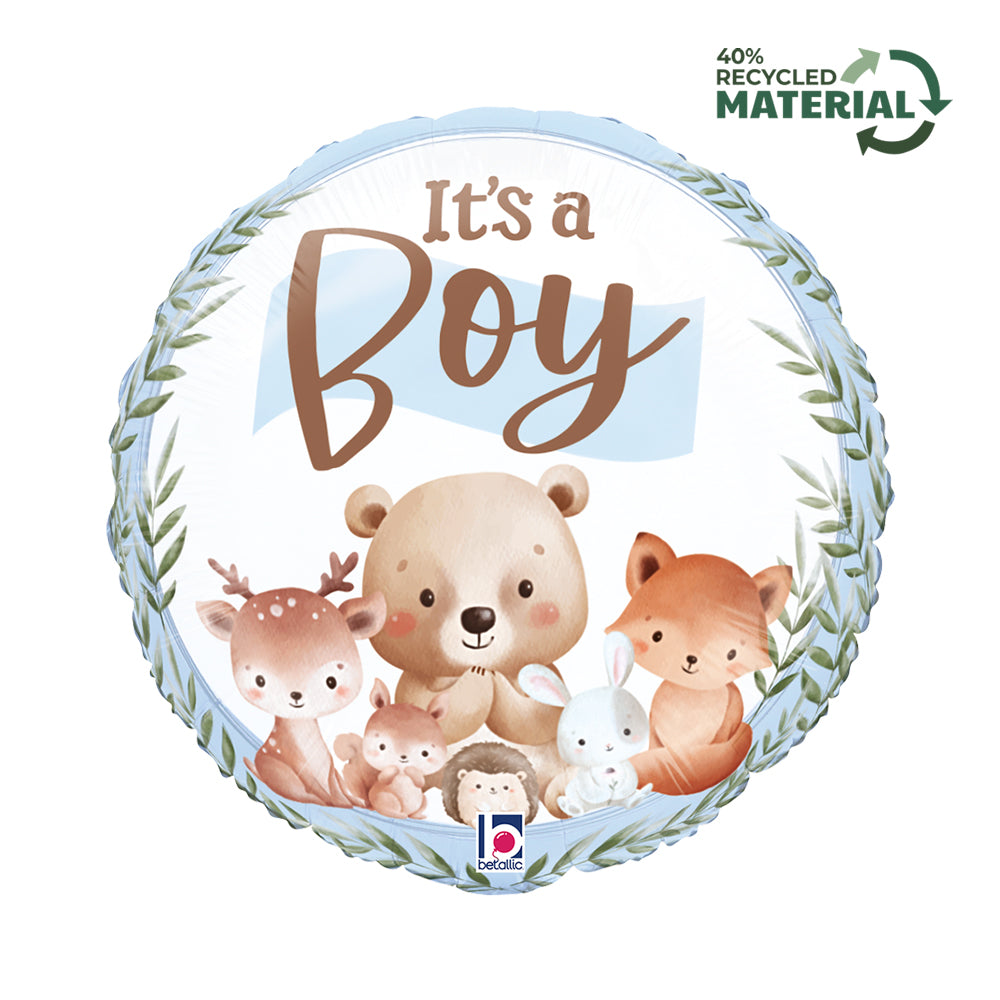 Grabo Woodland It's A Boy 18" Foil Balloon
