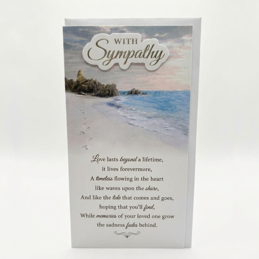 Tiger Feet C55 Sympathy 6pk cards featuring tasteful sympathy designs and heartfelt messages