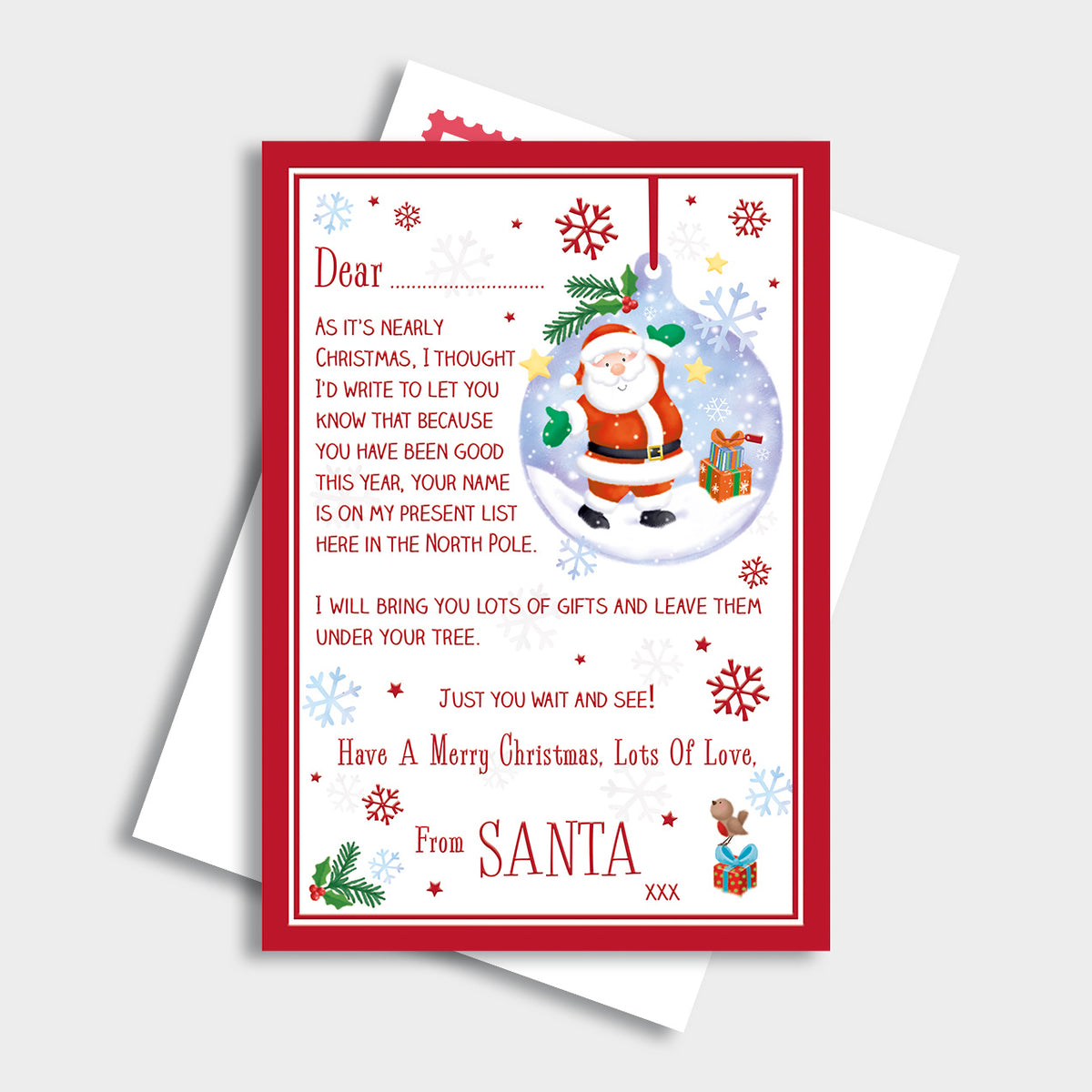 Tiger Feet 12 Pack Letter From Santa