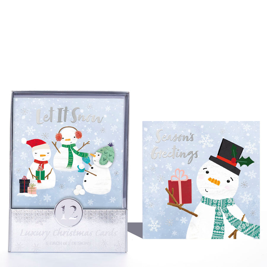 Tiger Feet C50 Christmas Acetates Snowman 24x12pk