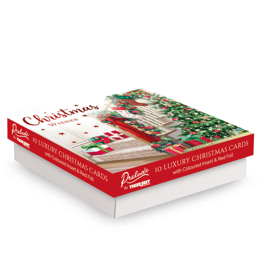 Prelude C160S Christmas Boxed Cards Open 24x10pk