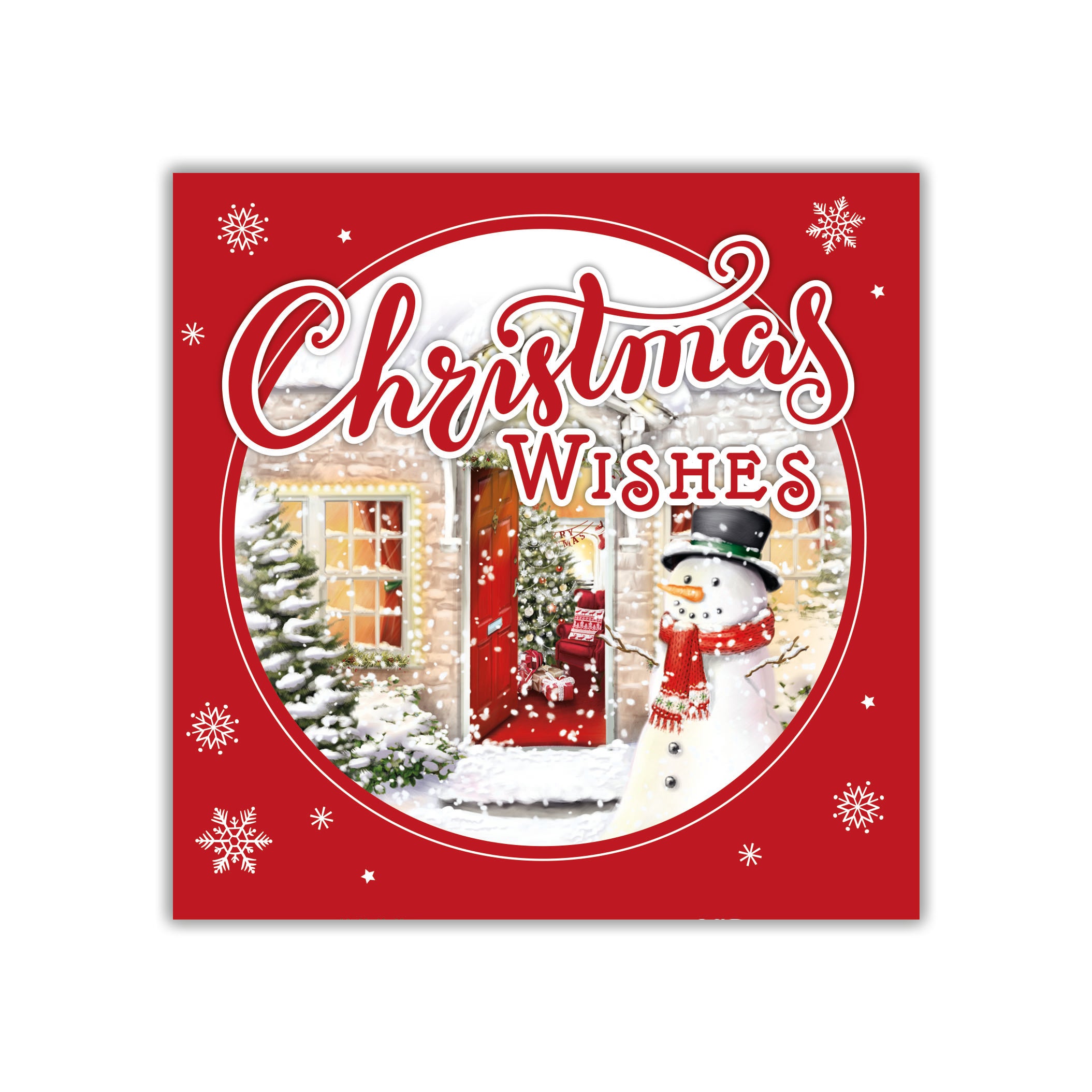 Tiger Feet Christmas Square Boxed Cards 24x40pk