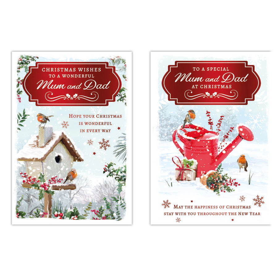 Poppyhill C50 Christmas Mum & Dad 12pk