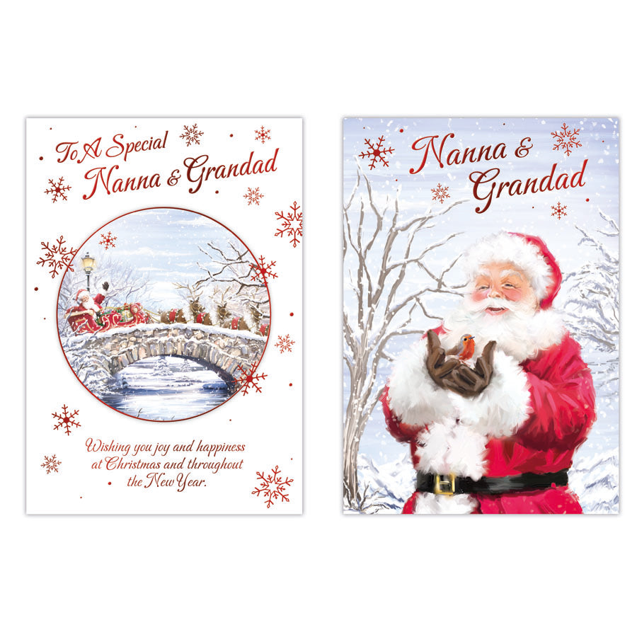 Poppyhill C50 Christmas Nanna & Grandad 12pk