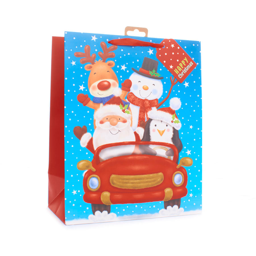 Gift Bag Santa & Friends Extra Large 12pk