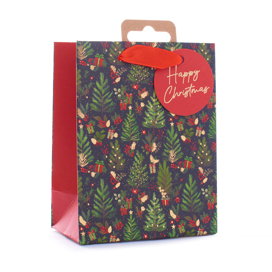 Gift Bag Trees Multi Small 12pk