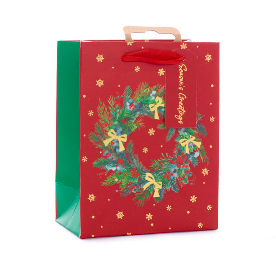Gift Bag Wreath Medium 12pk