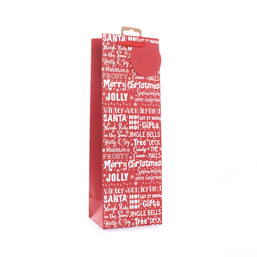 Gift Bag Text Bottle 12pk