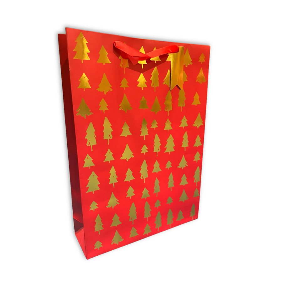 Christmas Trees Gift Bag Extra Large 12pk