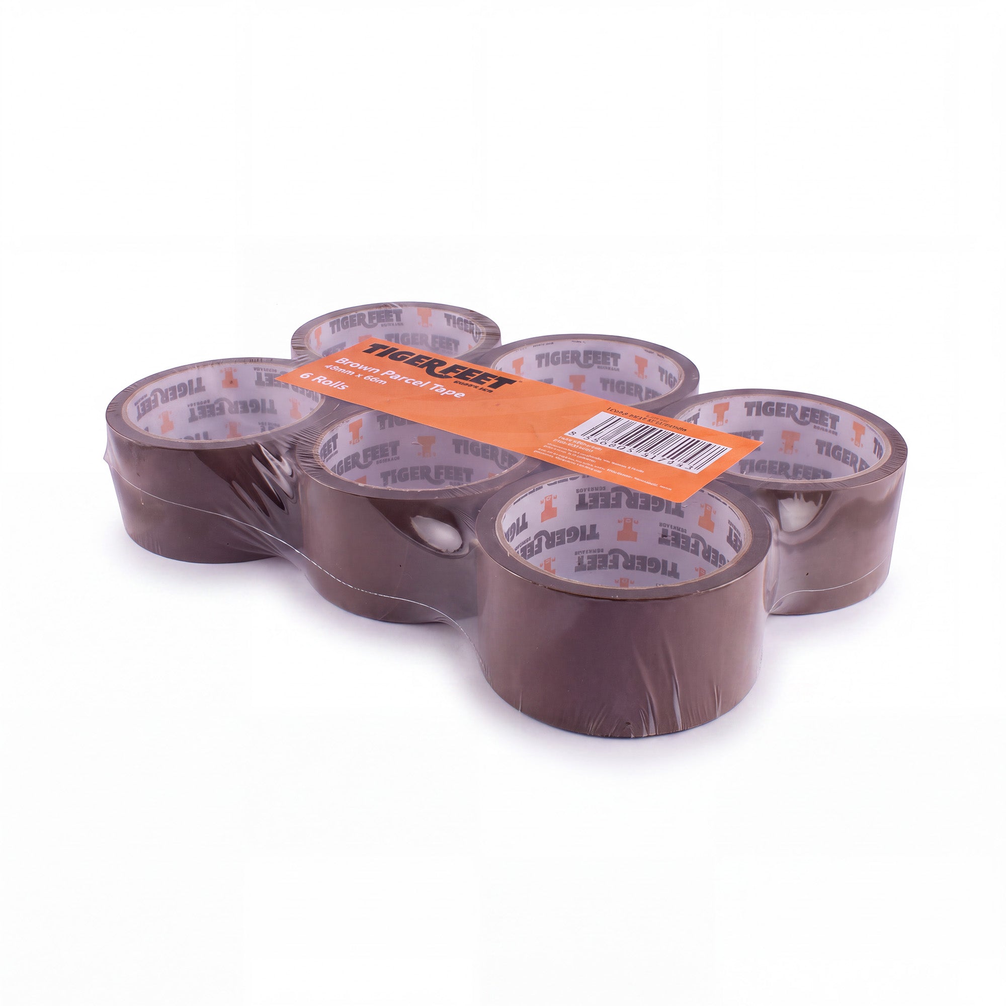Brown Parcel Tape 48mm x 40m 6pk