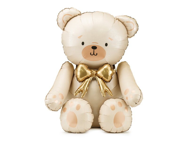 PartyDeco Cream Bear 33" Air Fill Foil Balloon