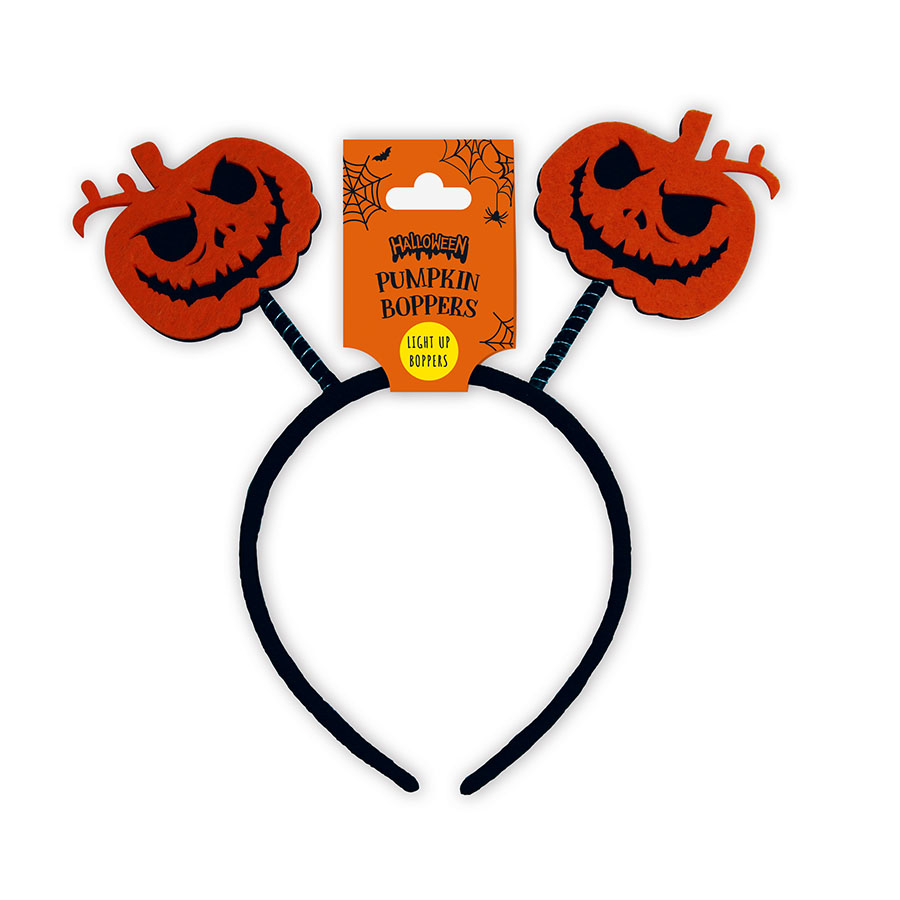 Eurowrap Head Boppers Pumpkin Light Up