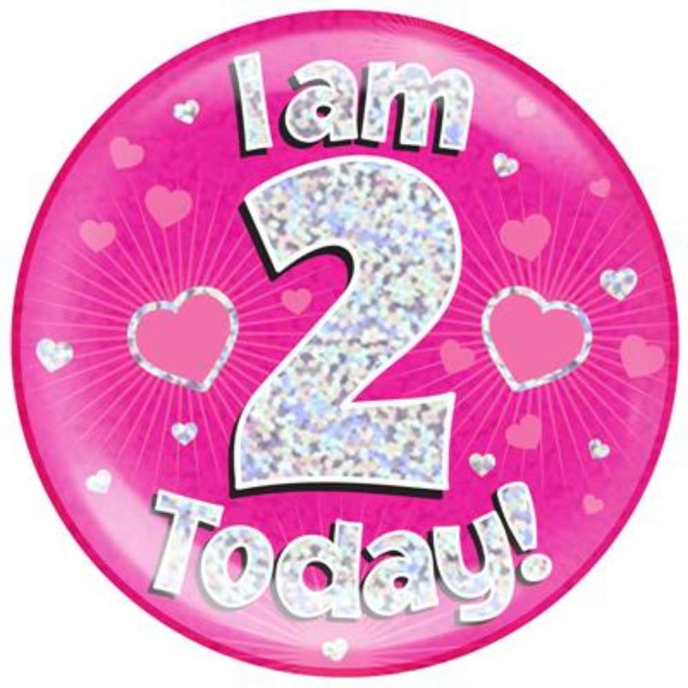 Oaktree Badge 2 Today Pink Jumbo 6