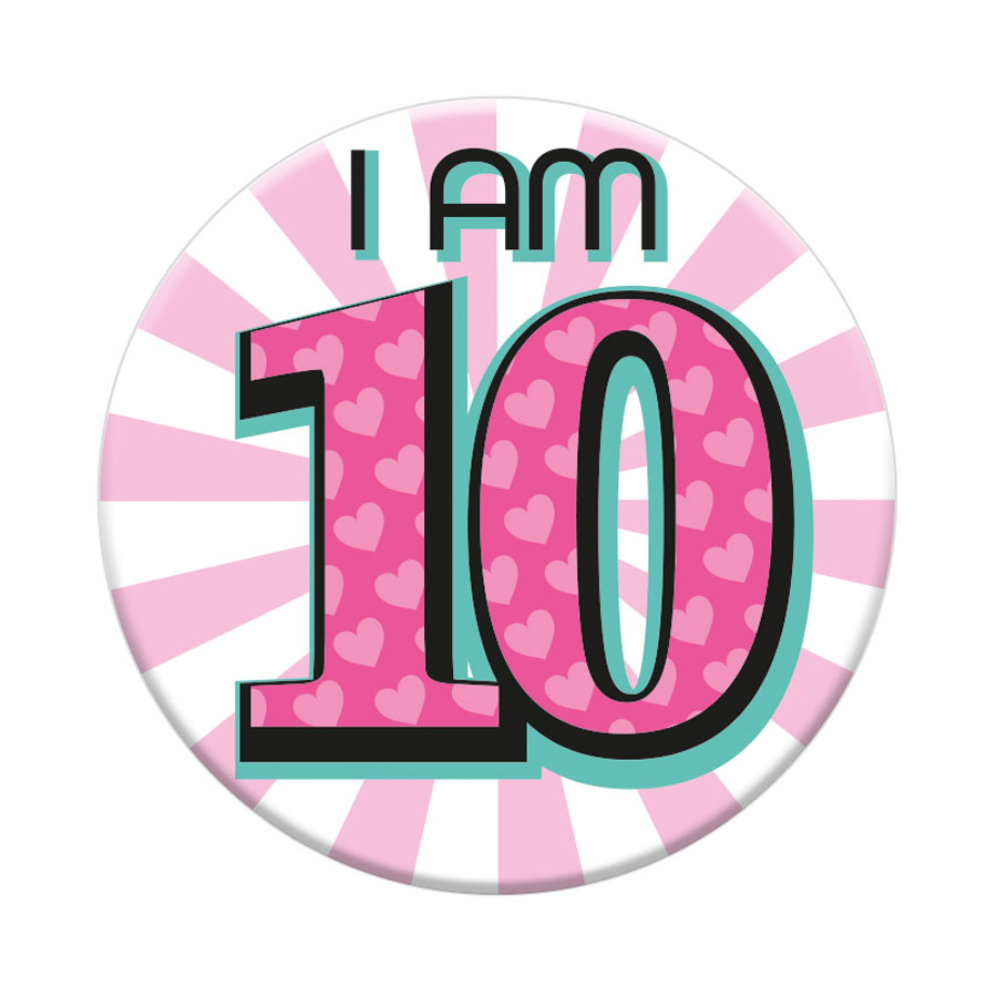 Small Badges Age 10 Female 6pk