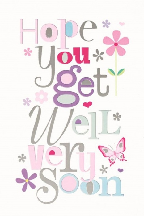 Set of six Simon Elvin Get Well Cards featuring bright designs, perfect for sending thoughtful messages to loved ones.