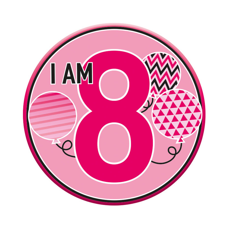 Small Badges Age 8 Female 6pk