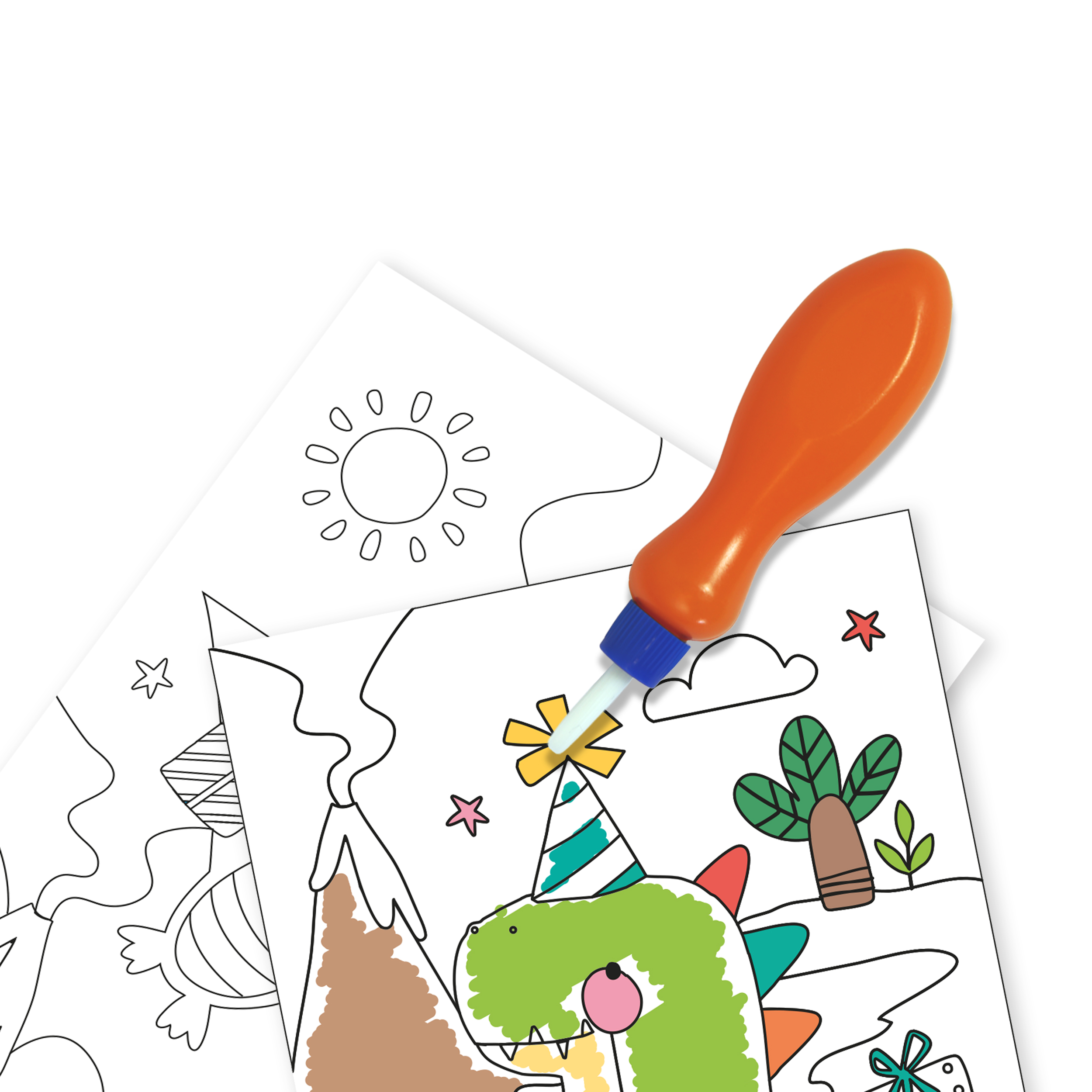 Eurowrap Magic Water Colour Book Dinosaur