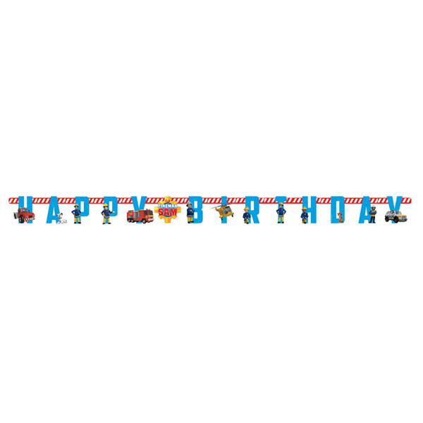 Amscan Fireman Sam Letter Banner 1.8M