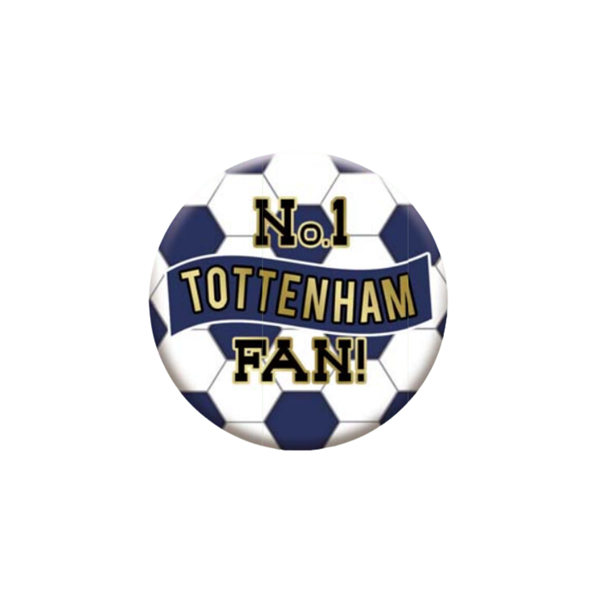 No.1 Tottenham Fan 5.5cm Football Badge
