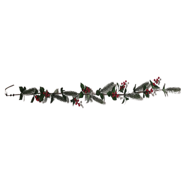 Christmas Garland Red Berry, Pine & Holly 150cm