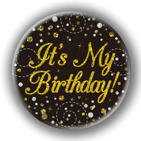 Oaktree Sparkling Fizz Badge Birthday Black 3