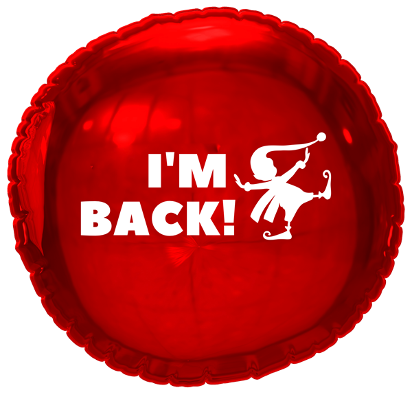 Oaktree Elf I'm Back 18" Foil Balloon