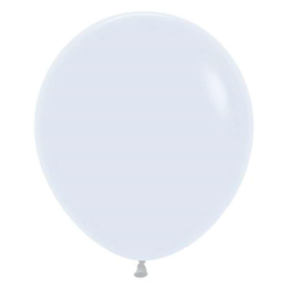 Sempertex Fashion White 18" Latex Balloons 25pk