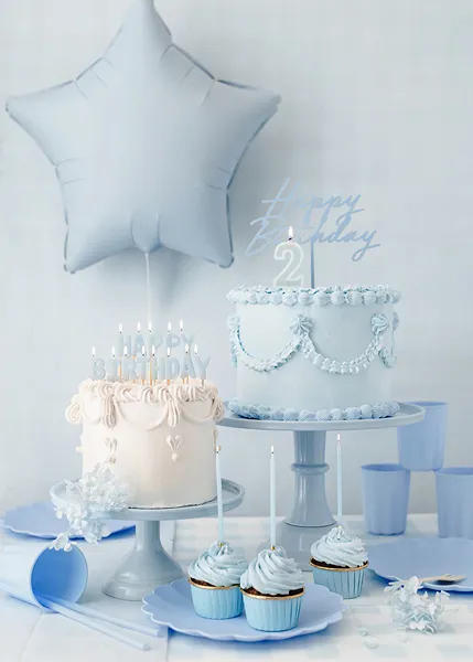 PartyDeco Foil Balloon Matte Blue Star 19