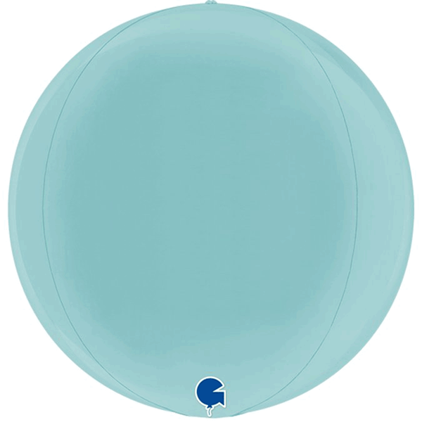 Grabo Foil Balloon Pastel Blue Globe 15"