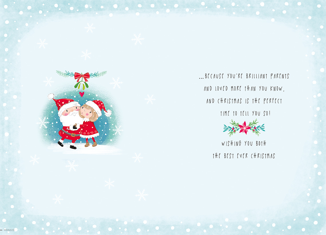 Regal 6 Pack C75 Cards Christmas Mum & Dad