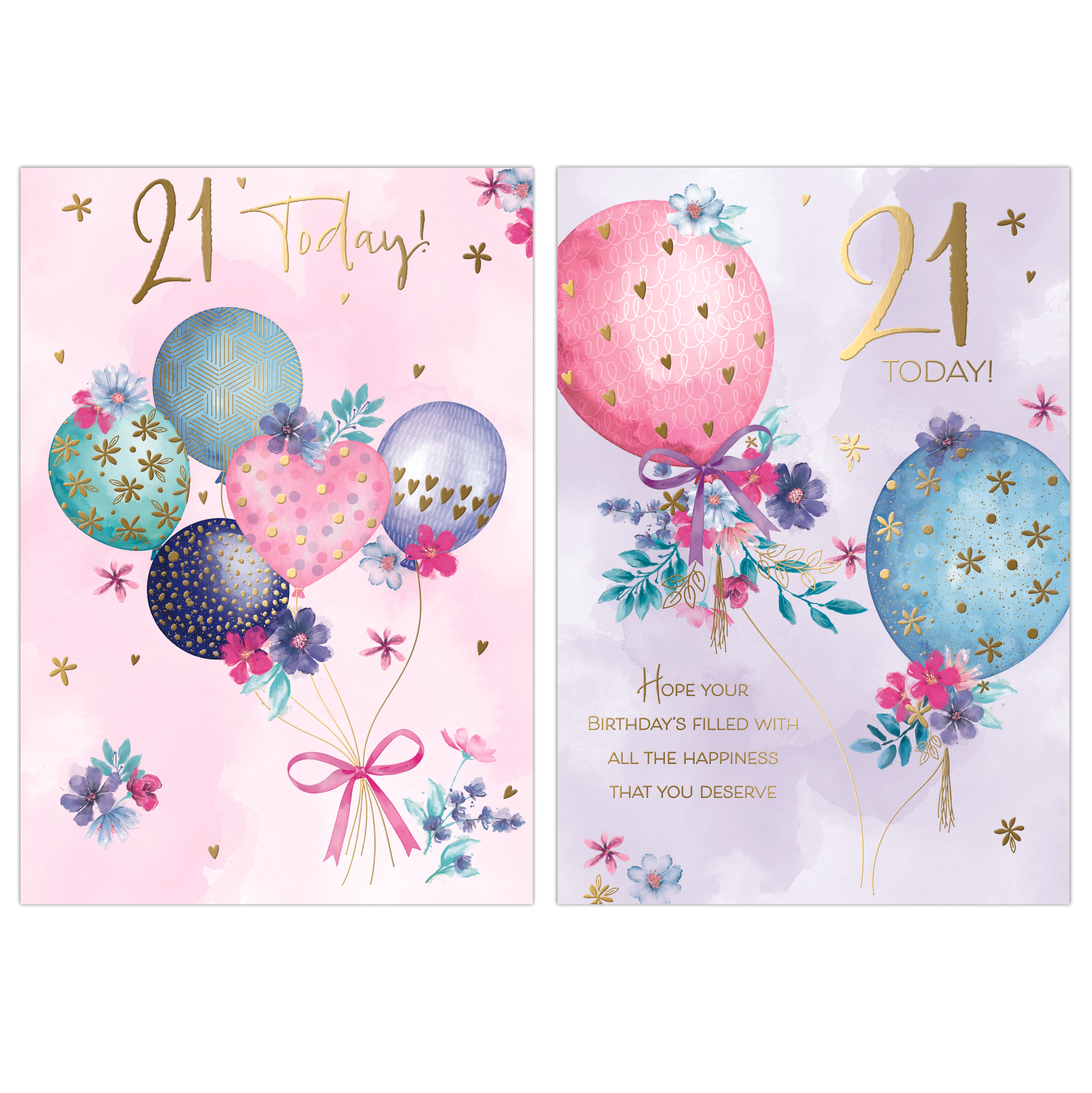 Poppyhill 12 Pack Cards C50 Birthday Age 21
