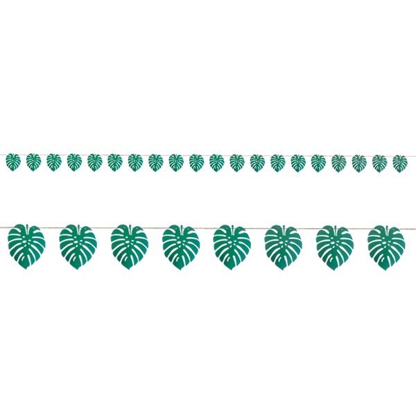 Amscan Banner Green Palm Leaf 18ft