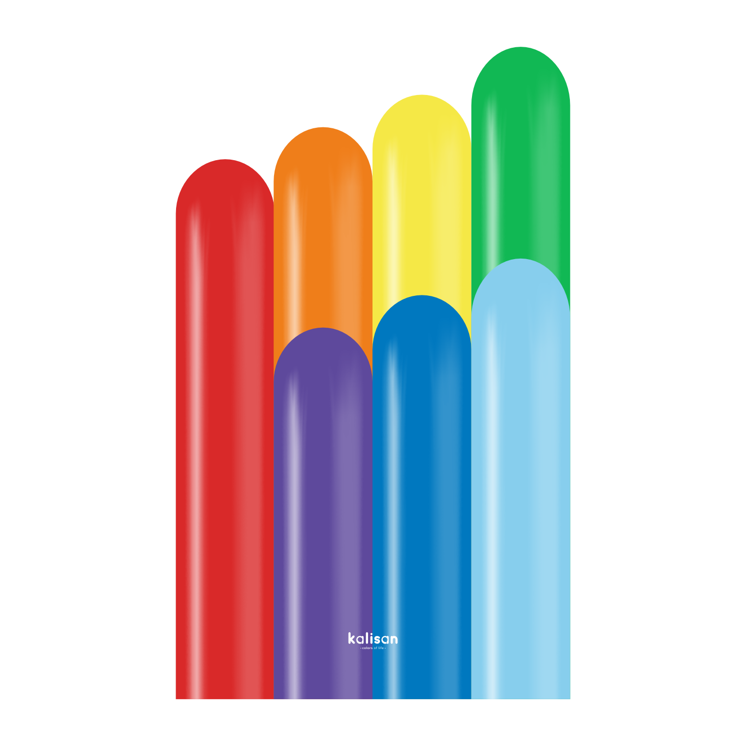 Kalisan Rainbow Mix 260 Modelling Latex 100pk