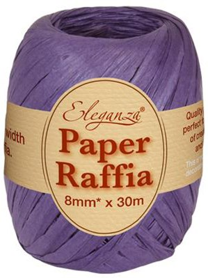 Oaktree Ribbon Purple Raffia 30m
