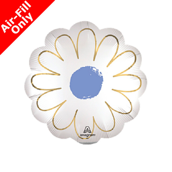 Anagram Satin Purple Daisy 14" Foil Balloon