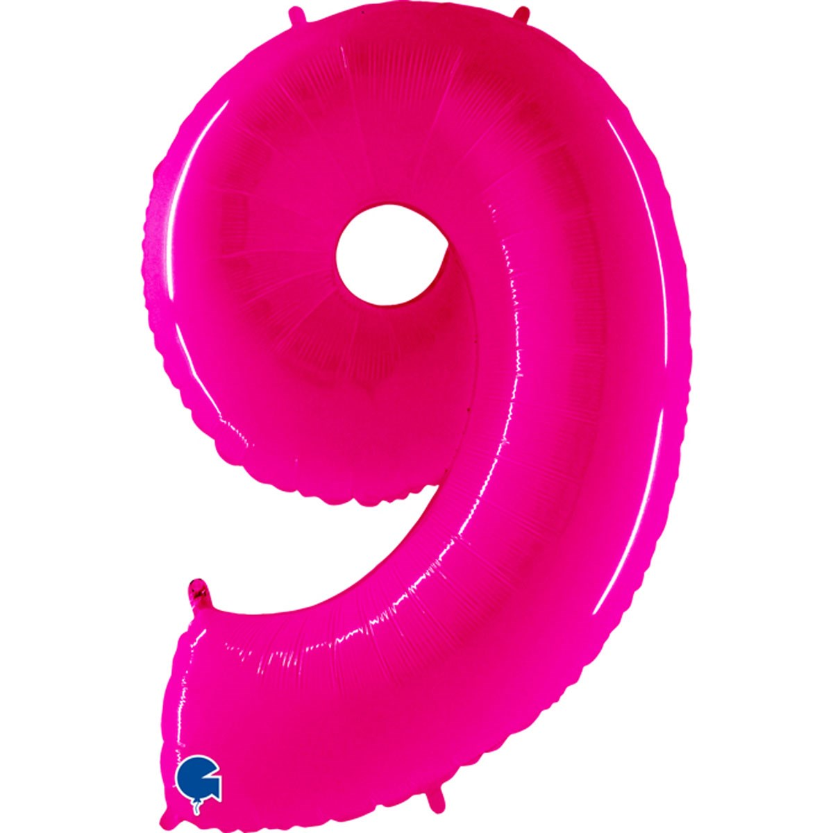 Grabo Foil Balloon Pink Fluo 40" Number 9