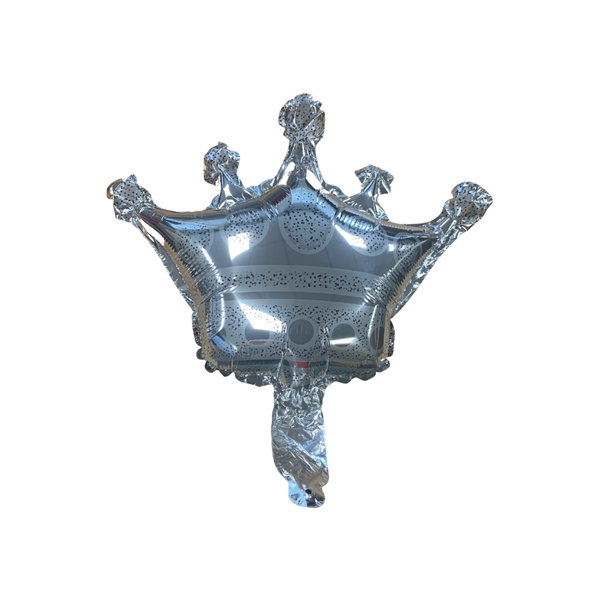 CTI Foil Balloon Mini Silver Crown 9"