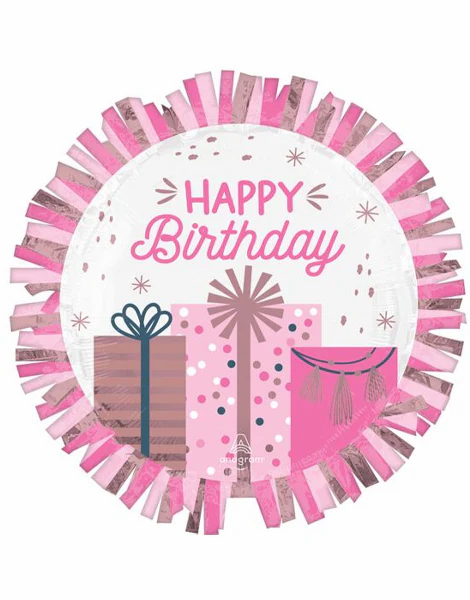 Anagram Foil Balloon Pastel Birthday 24"