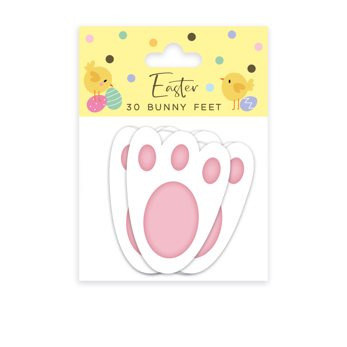 Eurowrap 30 Pack Easter Bunny Feet