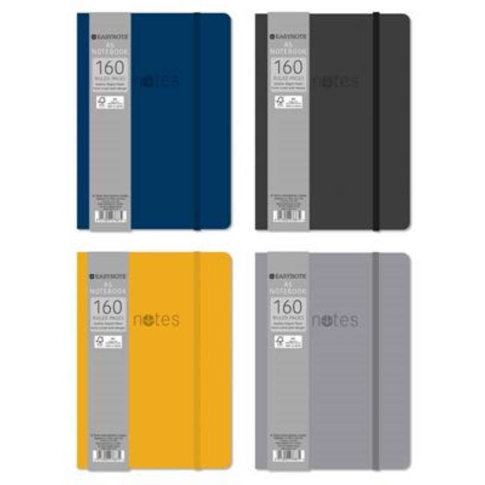 A5 Notebook Soft Touch - 4 Rustic Colours