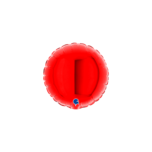 Grabo Foil Balloon Red Round 4"