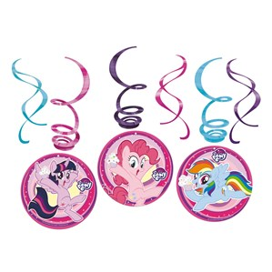 My Little Pony Swirl Decorations 6pk
