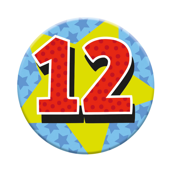 Small Badges Age 12 Male 6pk