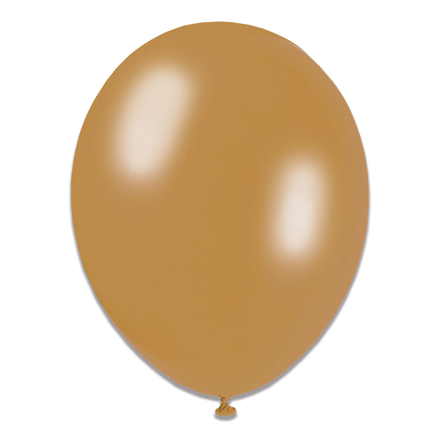 Tiger Feet 6 x 8pk Latex Balloons Gold 10